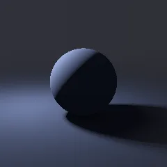 Sphere lit as Moonlight